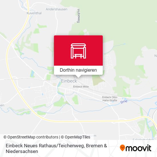 Einbeck Neues Rathaus / Teichenweg Karte