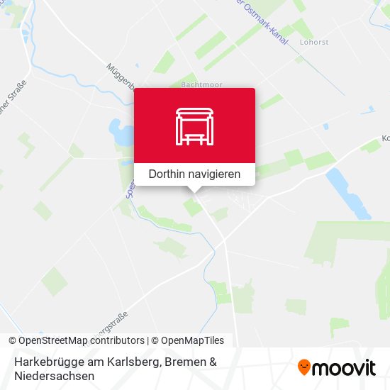 Harkebrügge am Karlsberg Karte