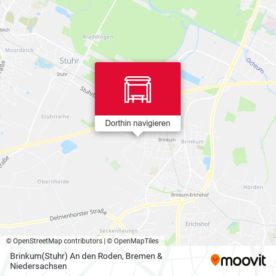 Brinkum(Stuhr) An den Roden Karte