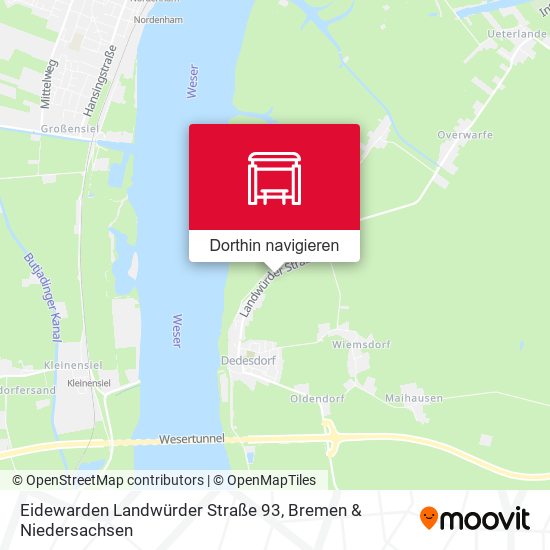 Eidewarden Landwürder Straße 93 Karte