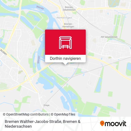 Bremen Walther-Jacobs-Straße Karte