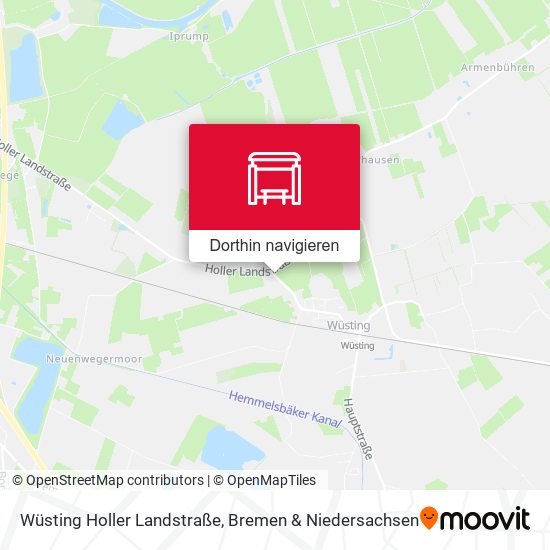 Wüsting Holler Landstraße Karte