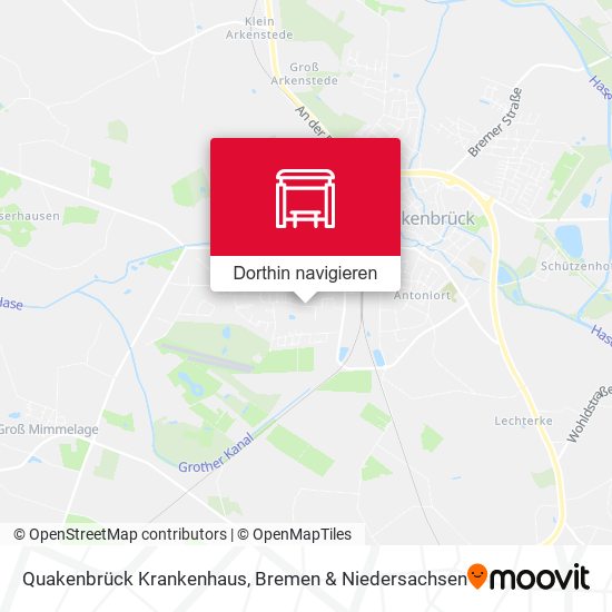 Quakenbrück Krankenhaus Karte