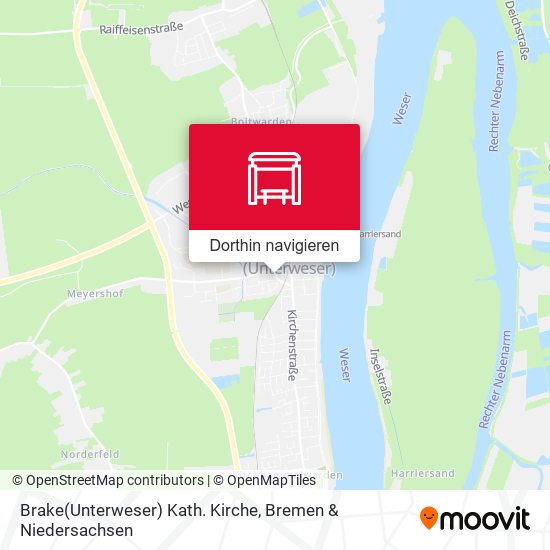 Brake(Unterweser) Kath. Kirche Karte