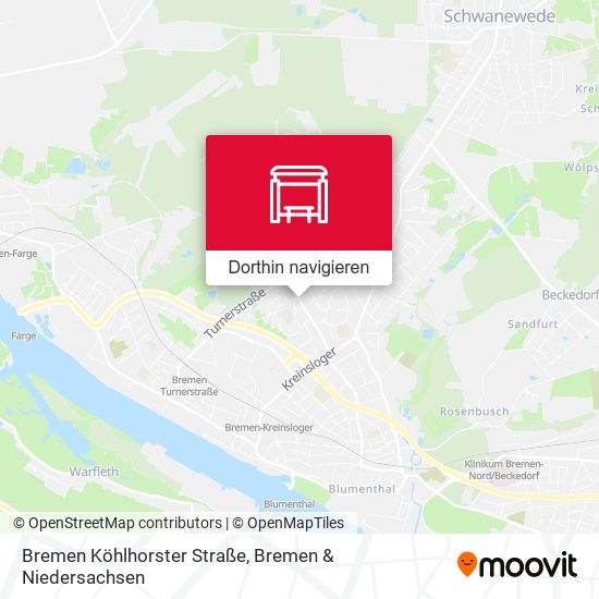 Bremen Köhlhorster Straße Karte