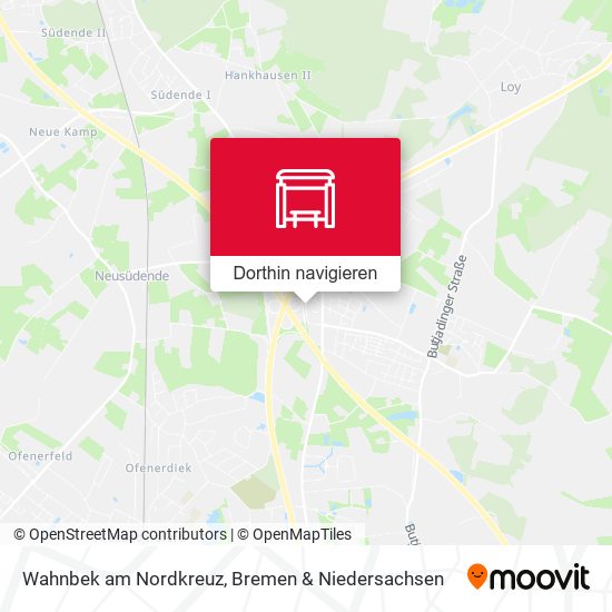 Wahnbek am Nordkreuz Karte