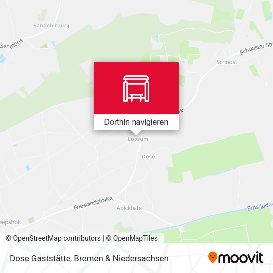 Dose Gaststätte Karte