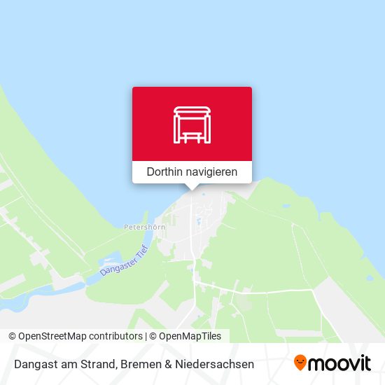 Dangast am Strand Karte