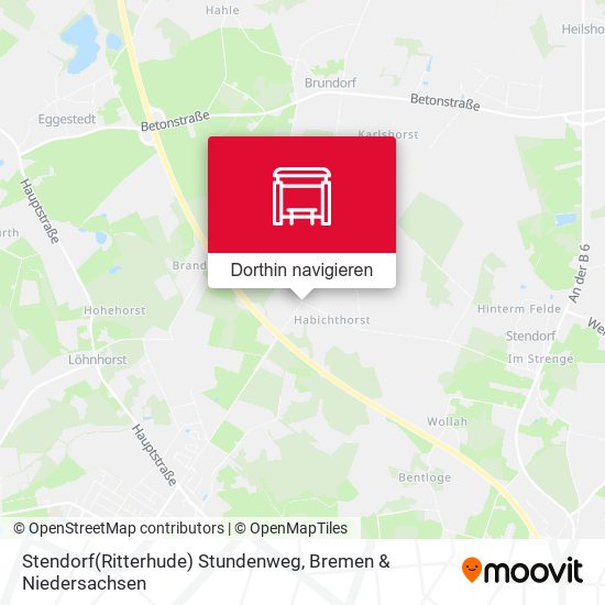 Stendorf(Ritterhude) Stundenweg Karte