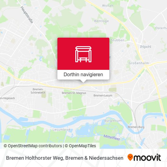 Bremen Holthorster Weg Karte