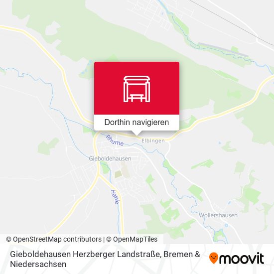Gieboldehausen Herzberger Landstraße Karte
