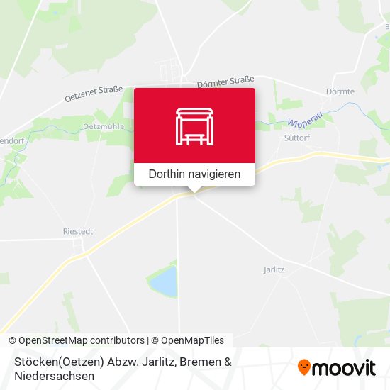Stöcken(Oetzen) Abzw. Jarlitz Karte