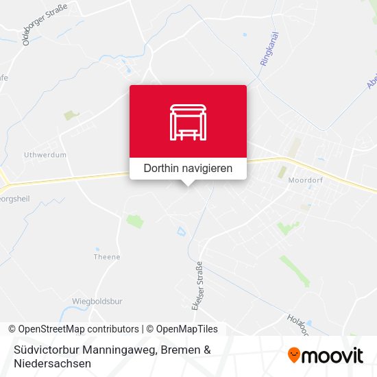 Südvictorbur Manningaweg Karte