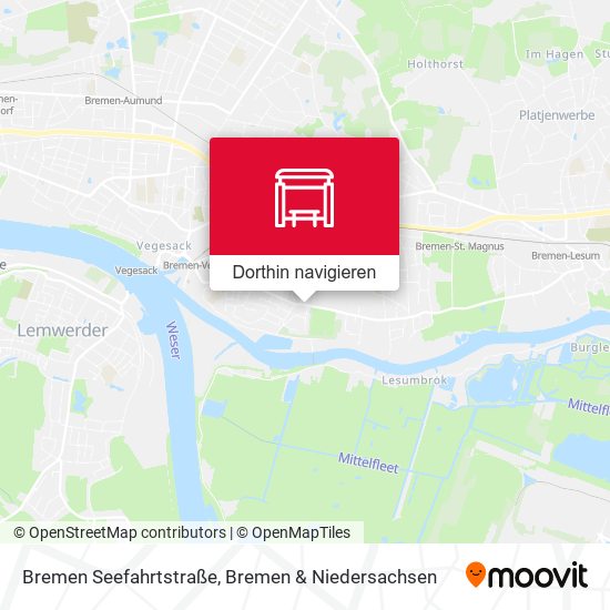 Bremen Seefahrtstraße Karte