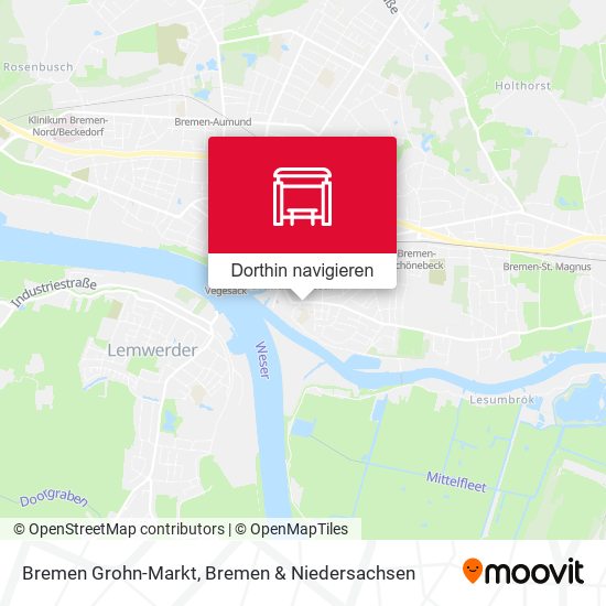 Bremen Grohn-Markt Karte