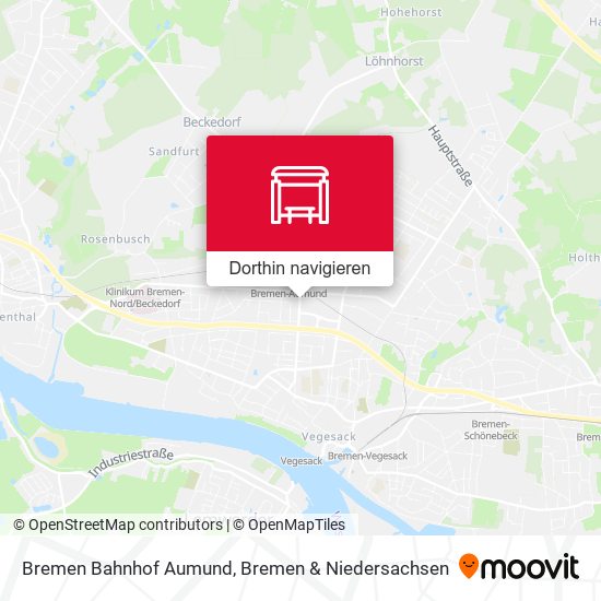 Bremen Bahnhof Aumund Karte