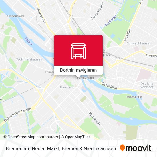 Bremen am Neuen Markt Karte