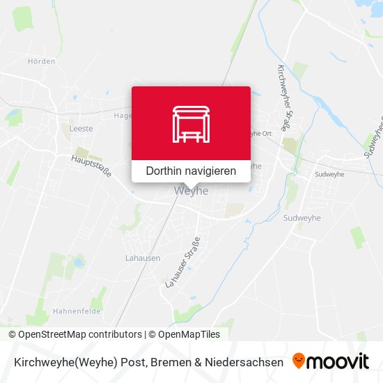 Kirchweyhe(Weyhe) Post Karte