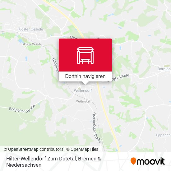 Hilter-Wellendorf Zum Dütetal Karte