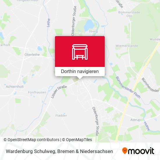Wardenburg Schulweg Karte