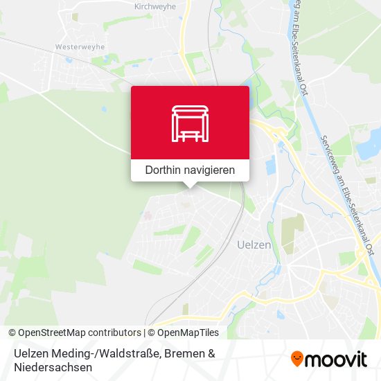 Uelzen Meding-/Waldstraße Karte