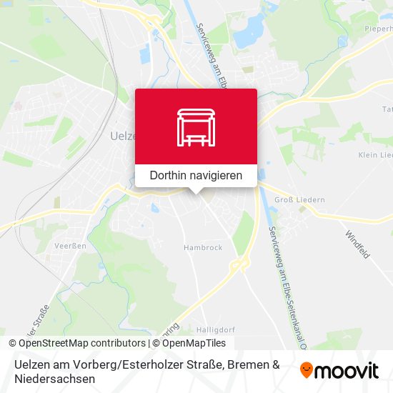 Uelzen am Vorberg / Esterholzer Straße Karte