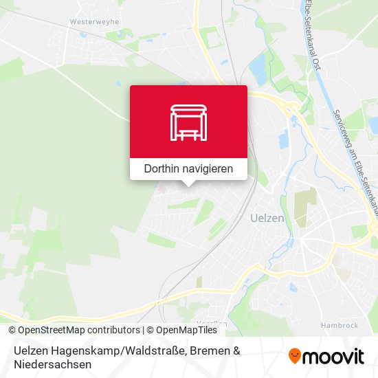 Uelzen Hagenskamp/Waldstraße Karte