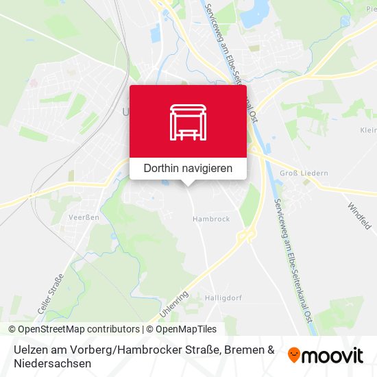 Uelzen am Vorberg / Hambrocker Straße Karte