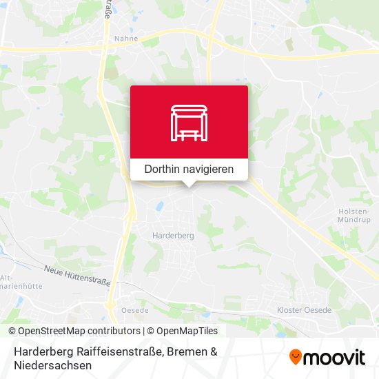 Harderberg Raiffeisenstraße Karte