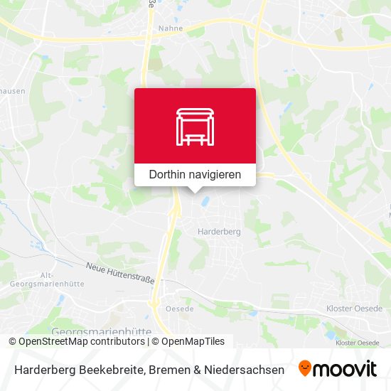 Harderberg Beekebreite Karte