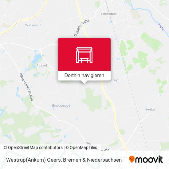 Westrup(Ankum) Geers Karte