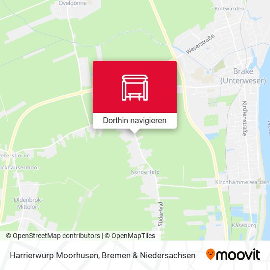 Harrierwurp Moorhusen Karte
