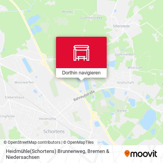 Heidmühle(Schortens) Brunnenweg Karte