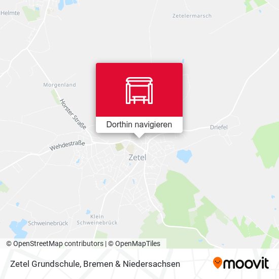 Zetel Grundschule Karte
