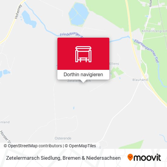 Zetelermarsch Siedlung Karte