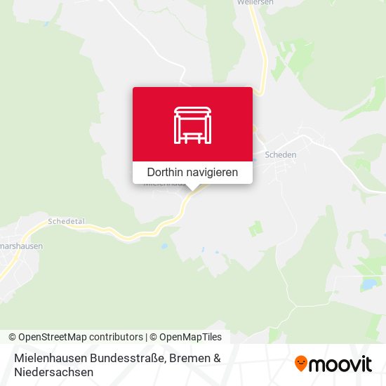 Mielenhausen Bundesstraße Karte