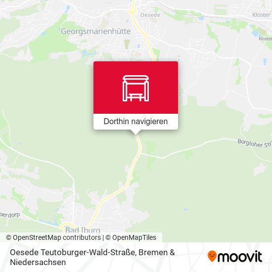 Oesede Teutoburger-Wald-Straße Karte