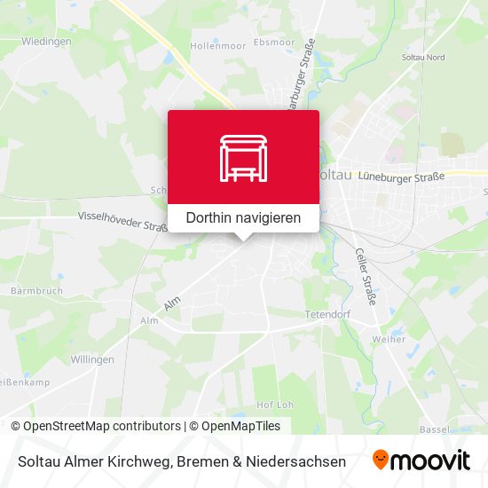 Soltau Almer Kirchweg Karte
