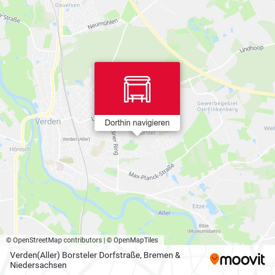 Verden(Aller) Borsteler Dorfstraße Karte
