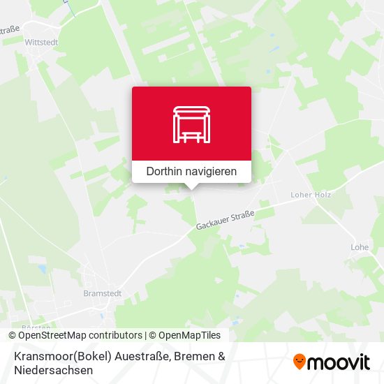 Kransmoor(Bokel) Auestraße Karte