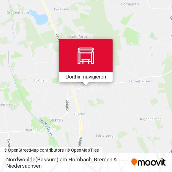 Nordwohlde(Bassum) am Hombach Karte