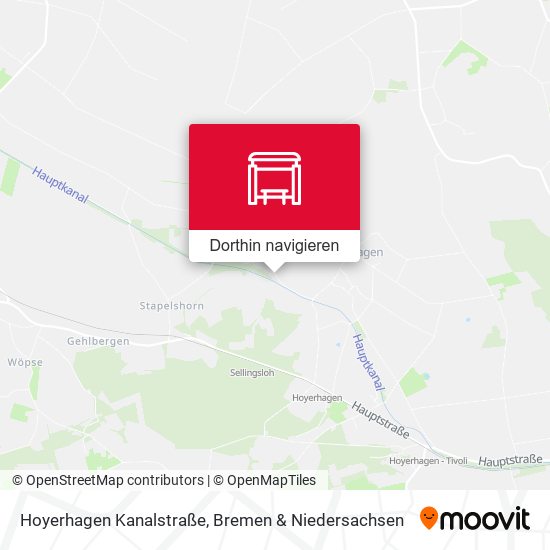 Hoyerhagen Kanalstraße Karte