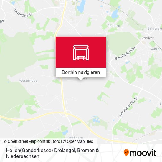 Hollen(Ganderkesee) Dreiangel Karte