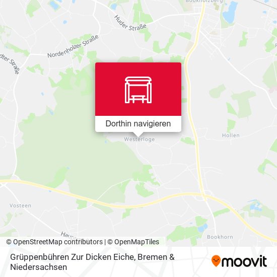 Grüppenbühren Zur Dicken Eiche Karte