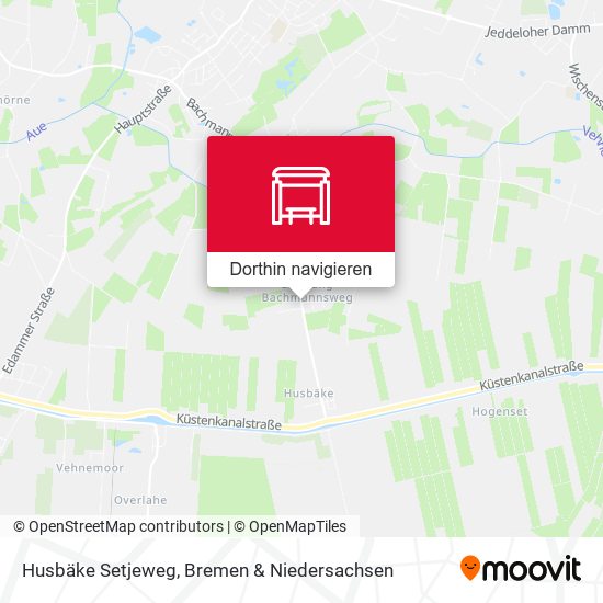 Husbäke Setjeweg Karte