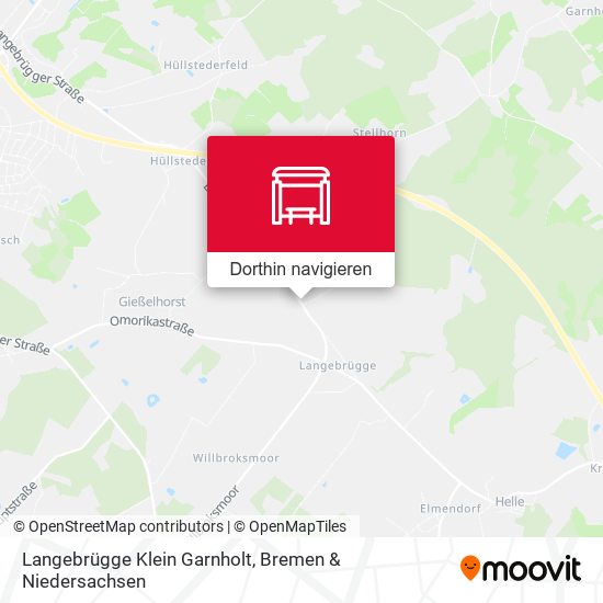 Langebrügge Klein Garnholt Karte