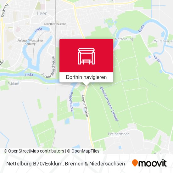 Nettelburg B70/Esklum Karte