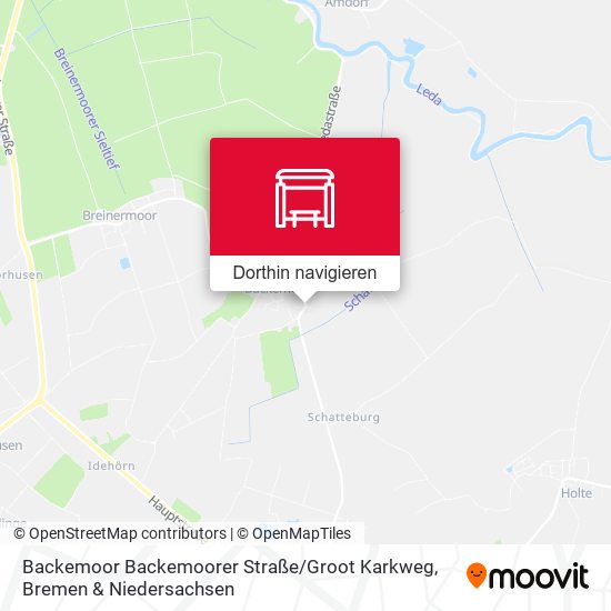 Backemoor Backemoorer Straße / Groot Karkweg Karte