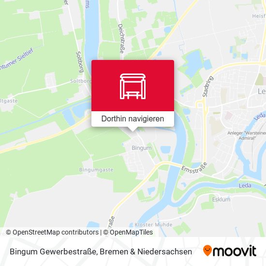 Bingum Gewerbestraße Karte
