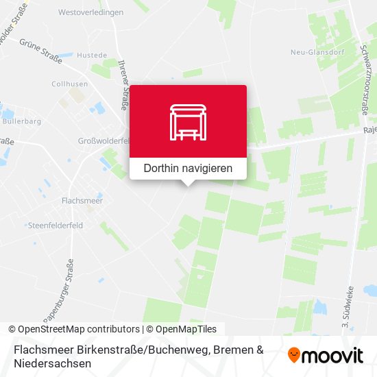 Flachsmeer Birkenstraße / Buchenweg Karte